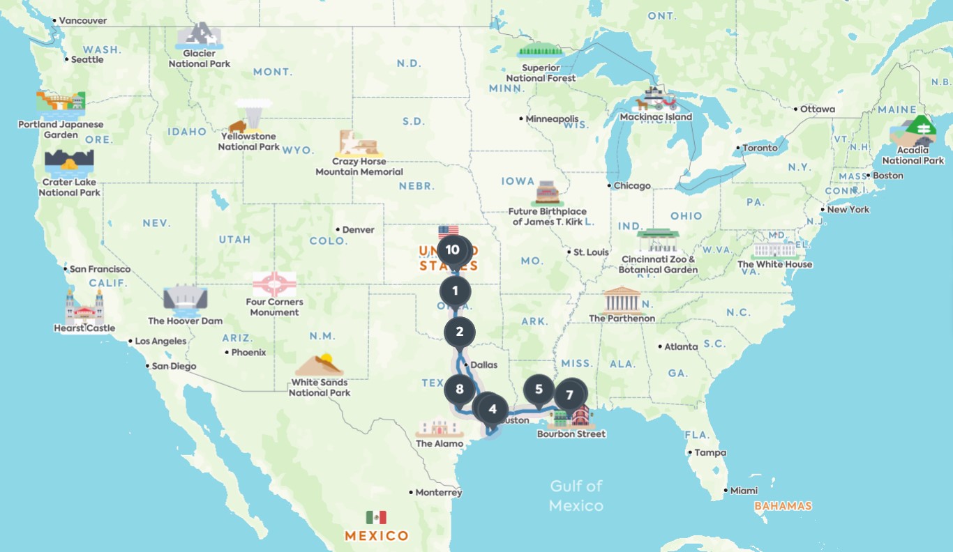 Lackeys Be Trippin 2020 Travel Map, Part 2